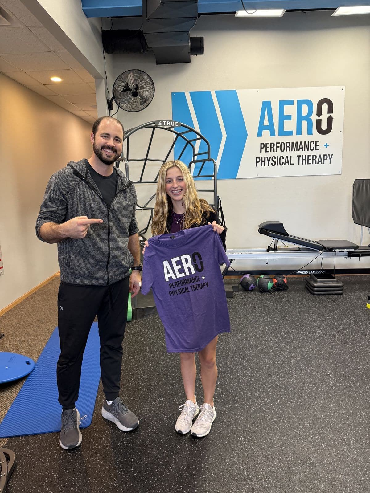 Aero Performance & Physical Therapy graduate at the clinic in Coralville, Iowa