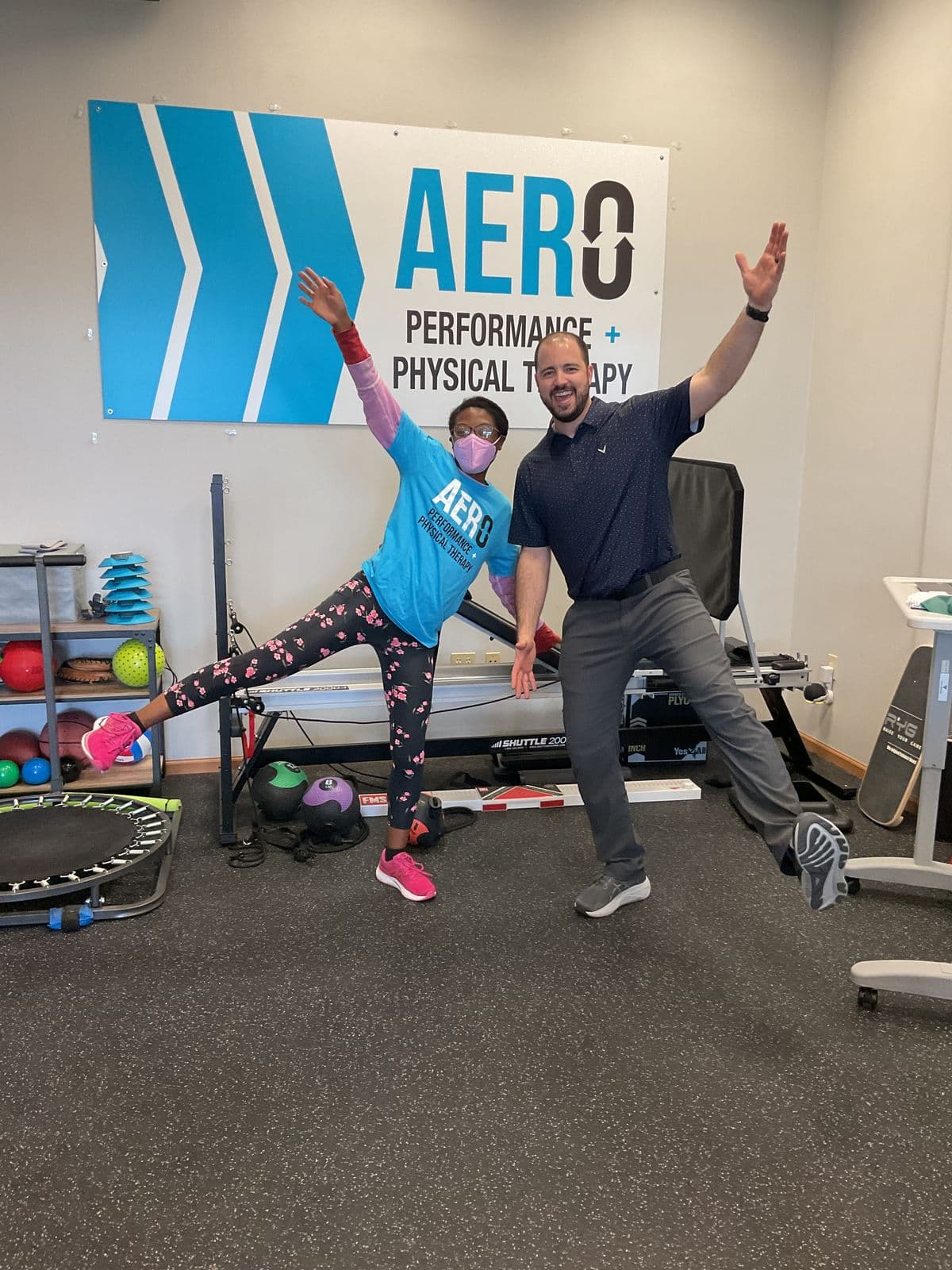 Aero Performance & Physical Therapy graduate at the clinic in Coralville, Iowa
