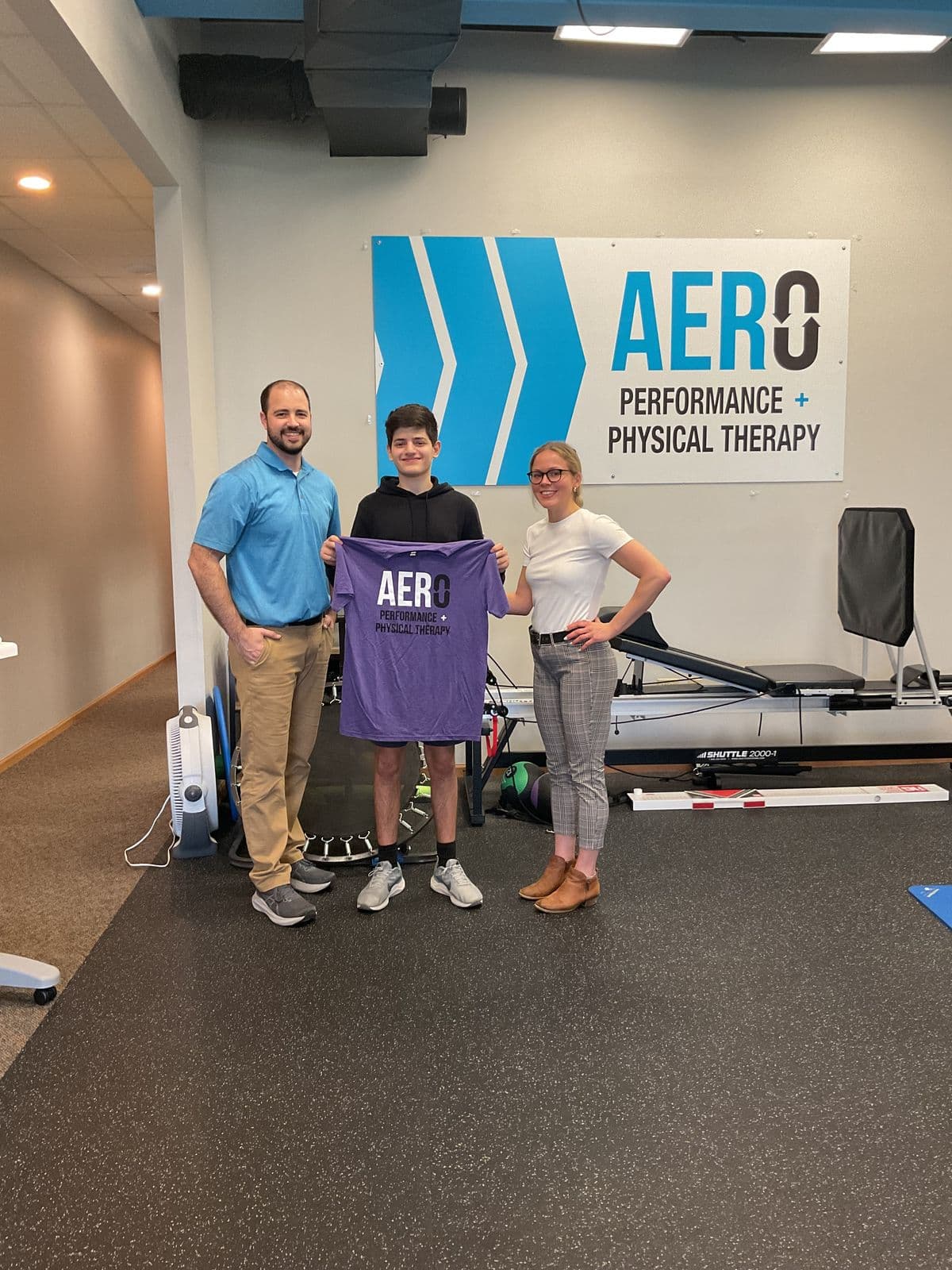 Aero Performance & Physical Therapy graduate at the clinic in Coralville, Iowa