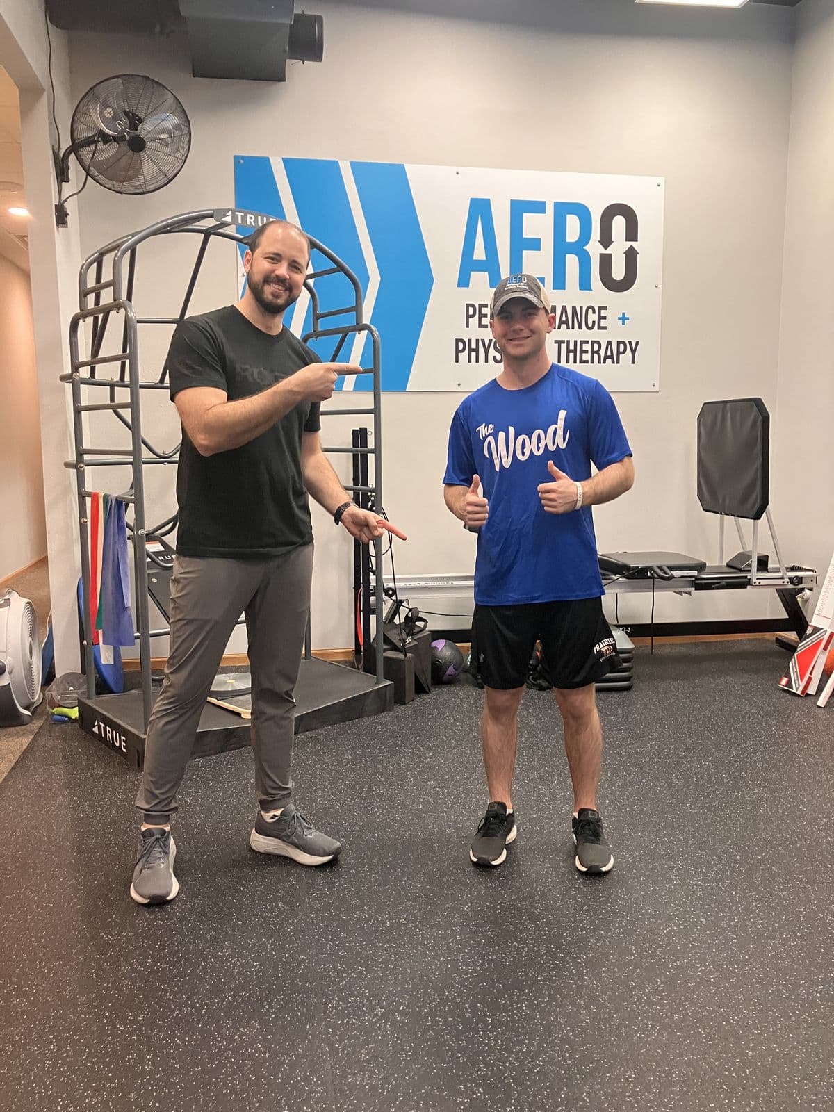 Aero Performance & Physical Therapy graduate at the clinic in Coralville, Iowa