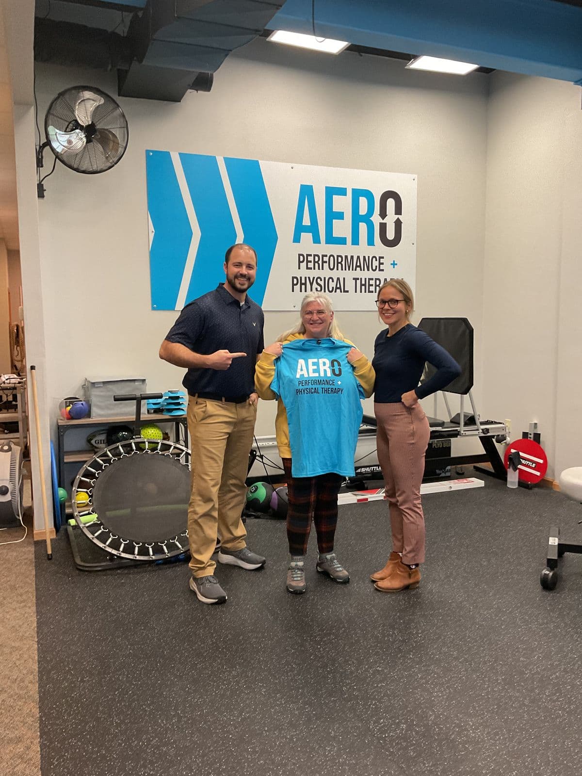 Aero Performance & Physical Therapy graduate at the clinic in Coralville, Iowa