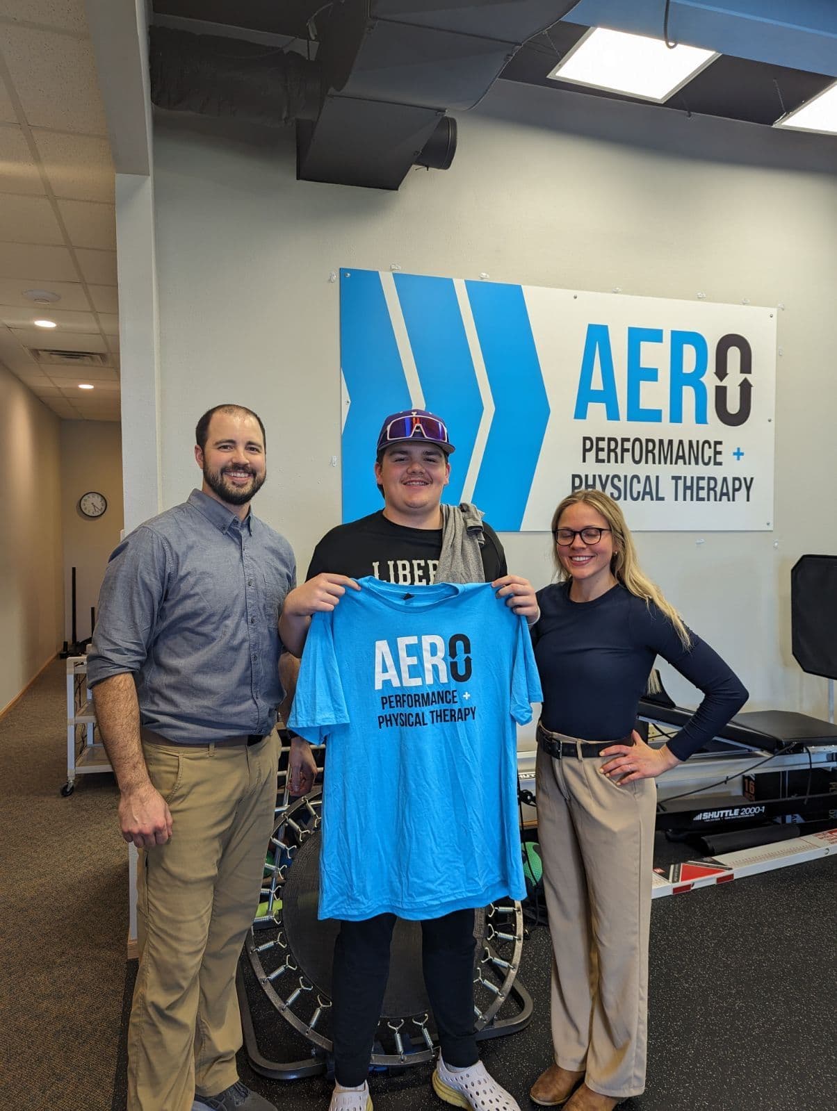 Aero Performance & Physical Therapy graduate at the clinic in Coralville, Iowa