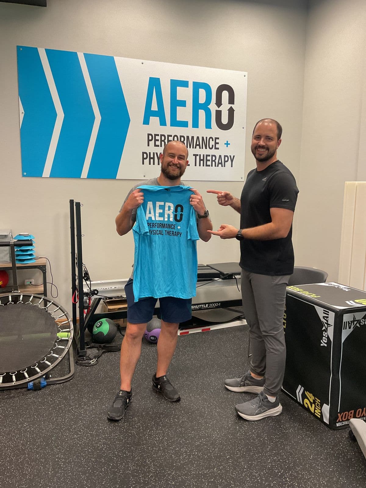 Aero Performance & Physical Therapy graduate at the clinic in Coralville, Iowa
