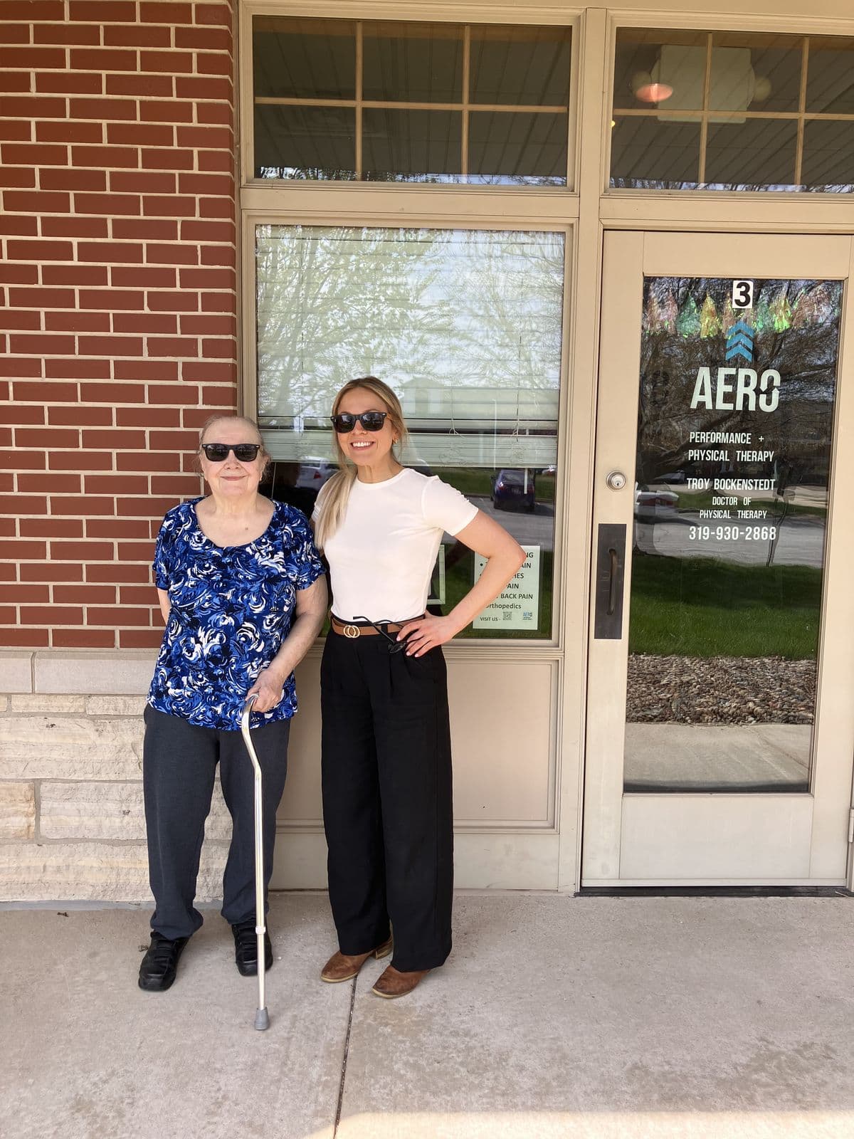 Aero Performance & Physical Therapy graduate at the clinic in Coralville, Iowa