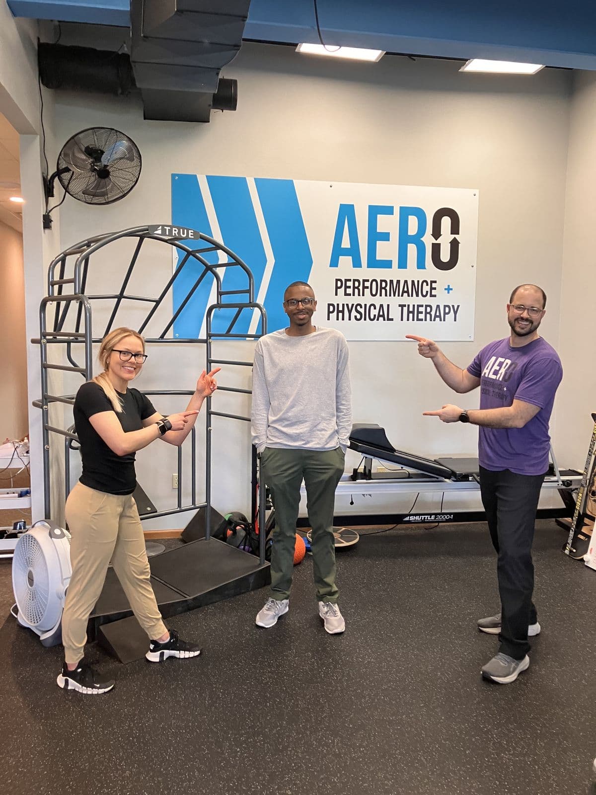 Aero Performance & Physical Therapy graduate at the clinic in Coralville, Iowa