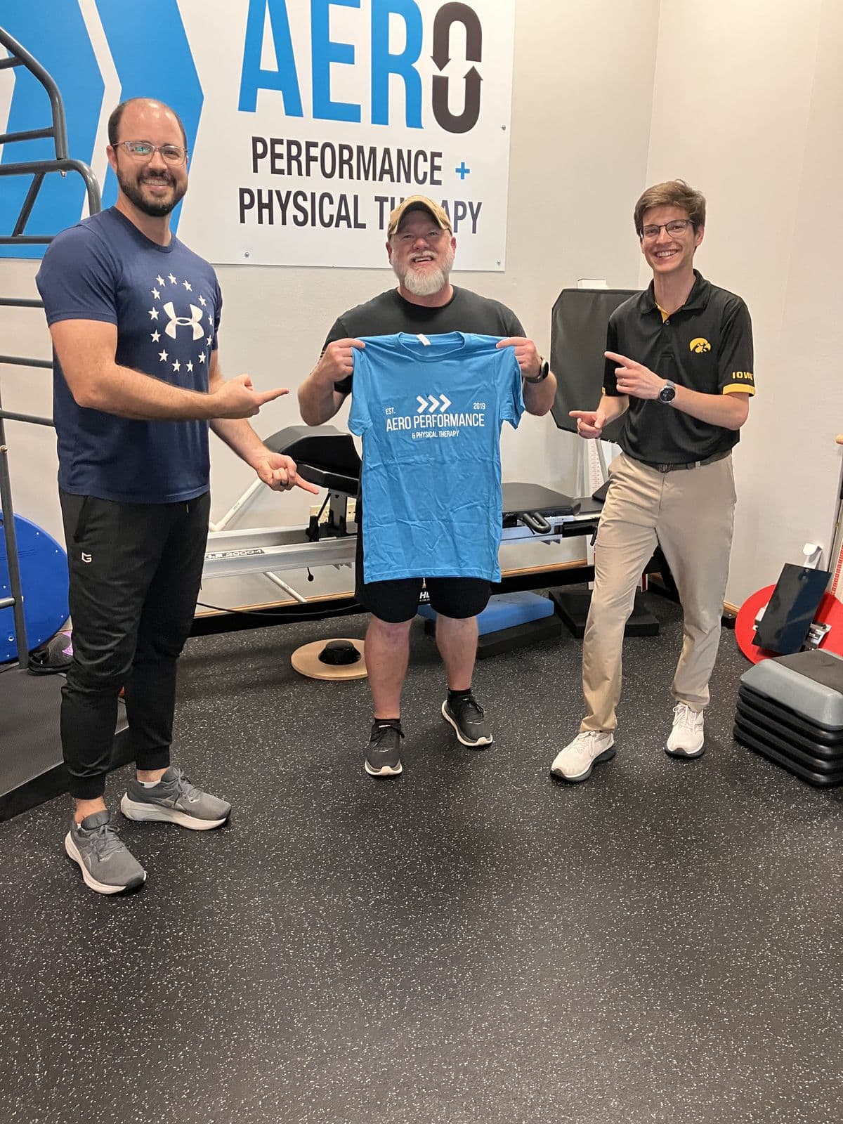 Aero Performance & Physical Therapy graduate at the clinic in Coralville, Iowa