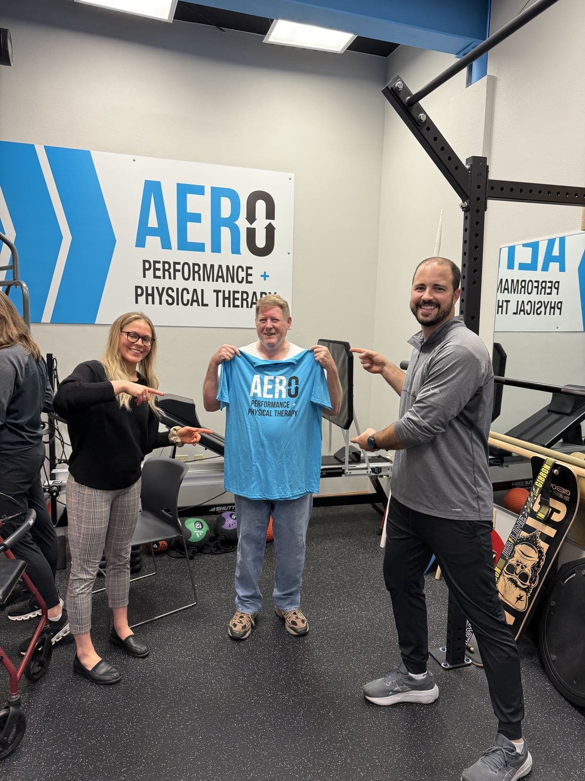 Aero Performance & Physical Therapy graduate at the clinic in Coralville, Iowa