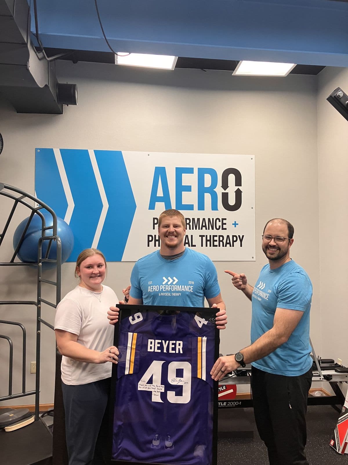 Aero Performance & Physical Therapy graduate at the clinic in Coralville, Iowa