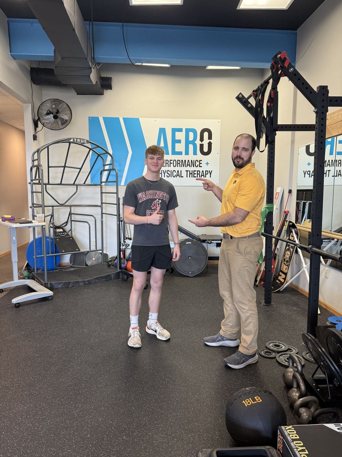 Aero Performance & Physical Therapy graduate at the clinic in Coralville, Iowa