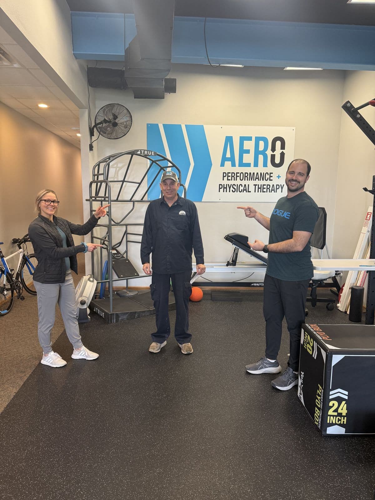 Aero Performance & Physical Therapy graduate at the clinic in Coralville, Iowa