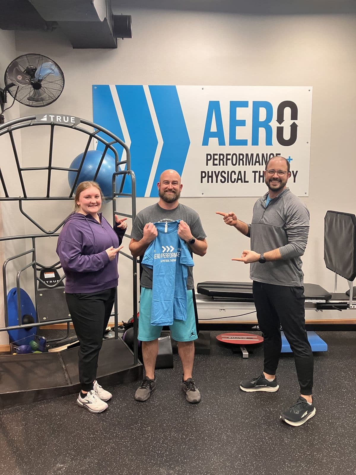 Aero Performance & Physical Therapy graduate at the clinic in Coralville, Iowa