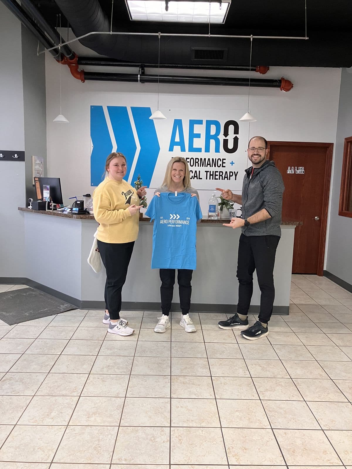 Aero Performance & Physical Therapy graduate at the clinic in Coralville, Iowa