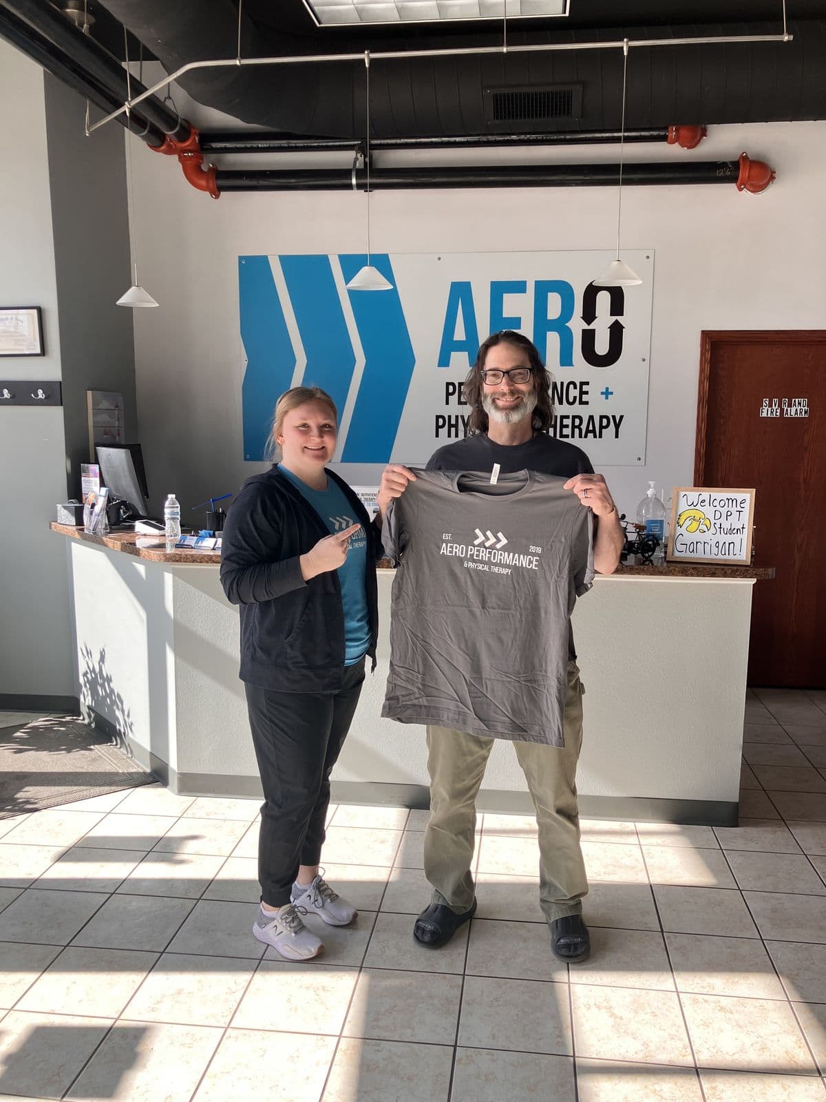 Aero Performance & Physical Therapy graduate at the clinic in Coralville, Iowa