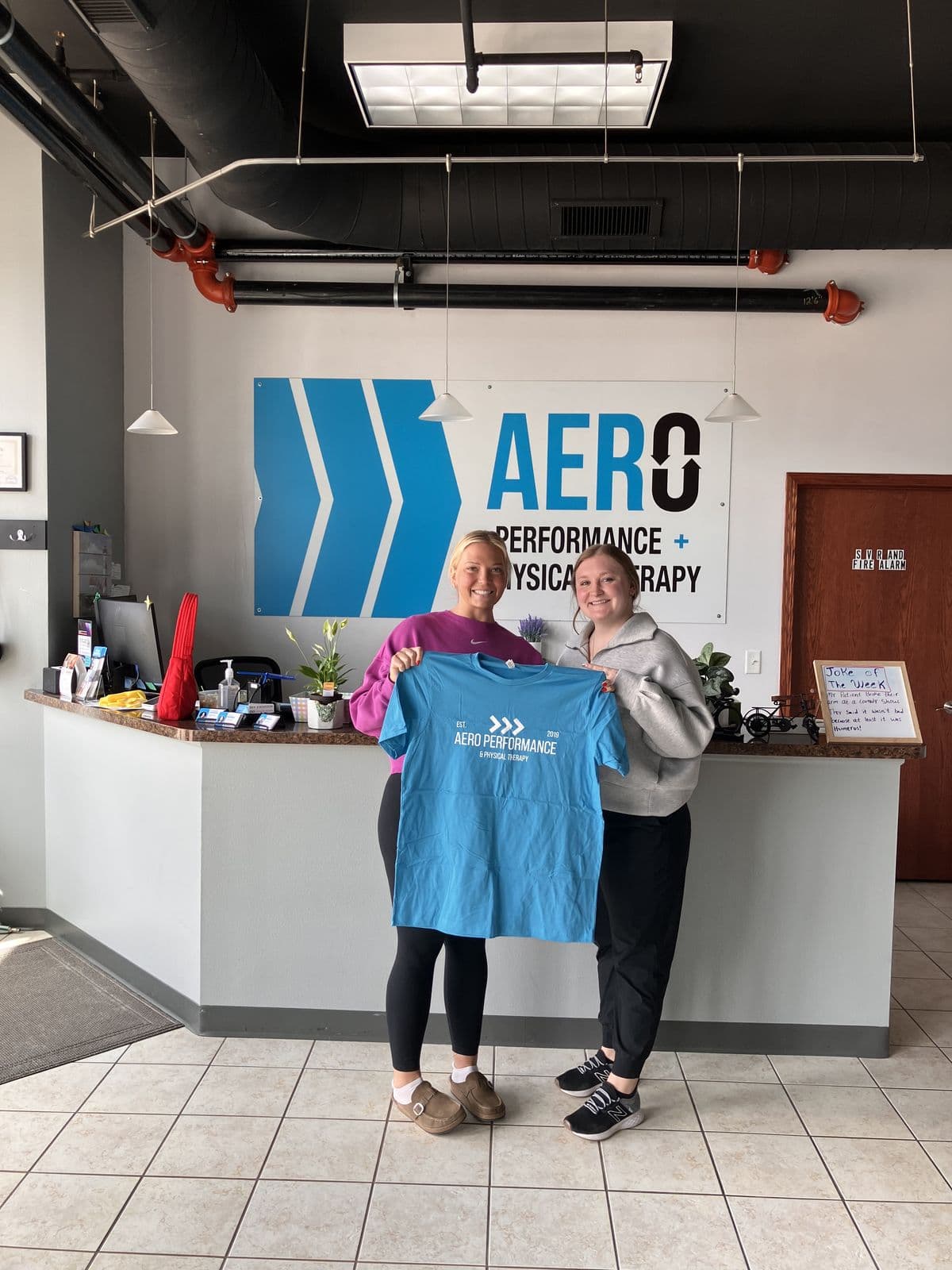 Aero Performance & Physical Therapy graduate at the clinic in Coralville, Iowa