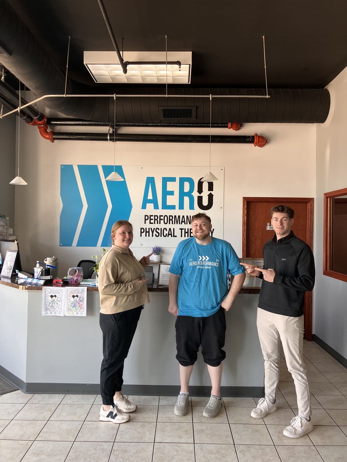 Aero Performance & Physical Therapy graduate at the clinic in Coralville, Iowa