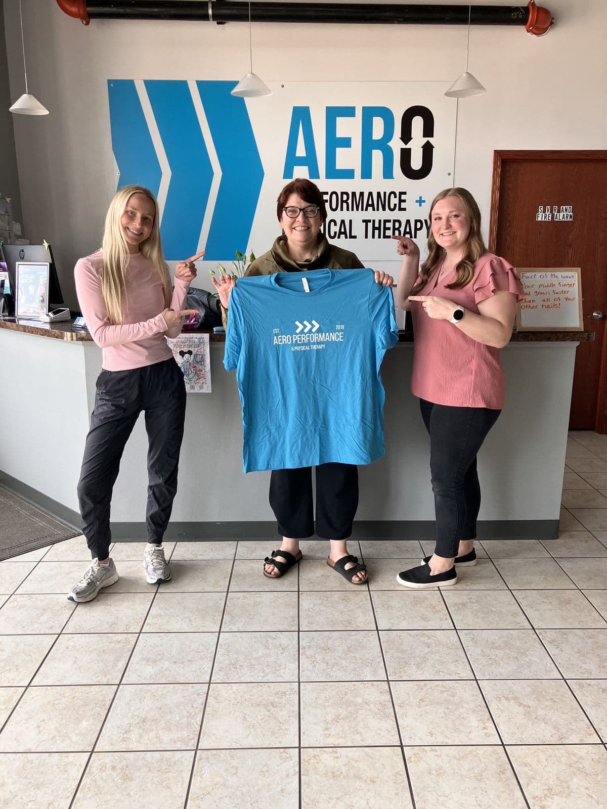 Aero Performance & Physical Therapy graduate at the clinic in Coralville, Iowa
