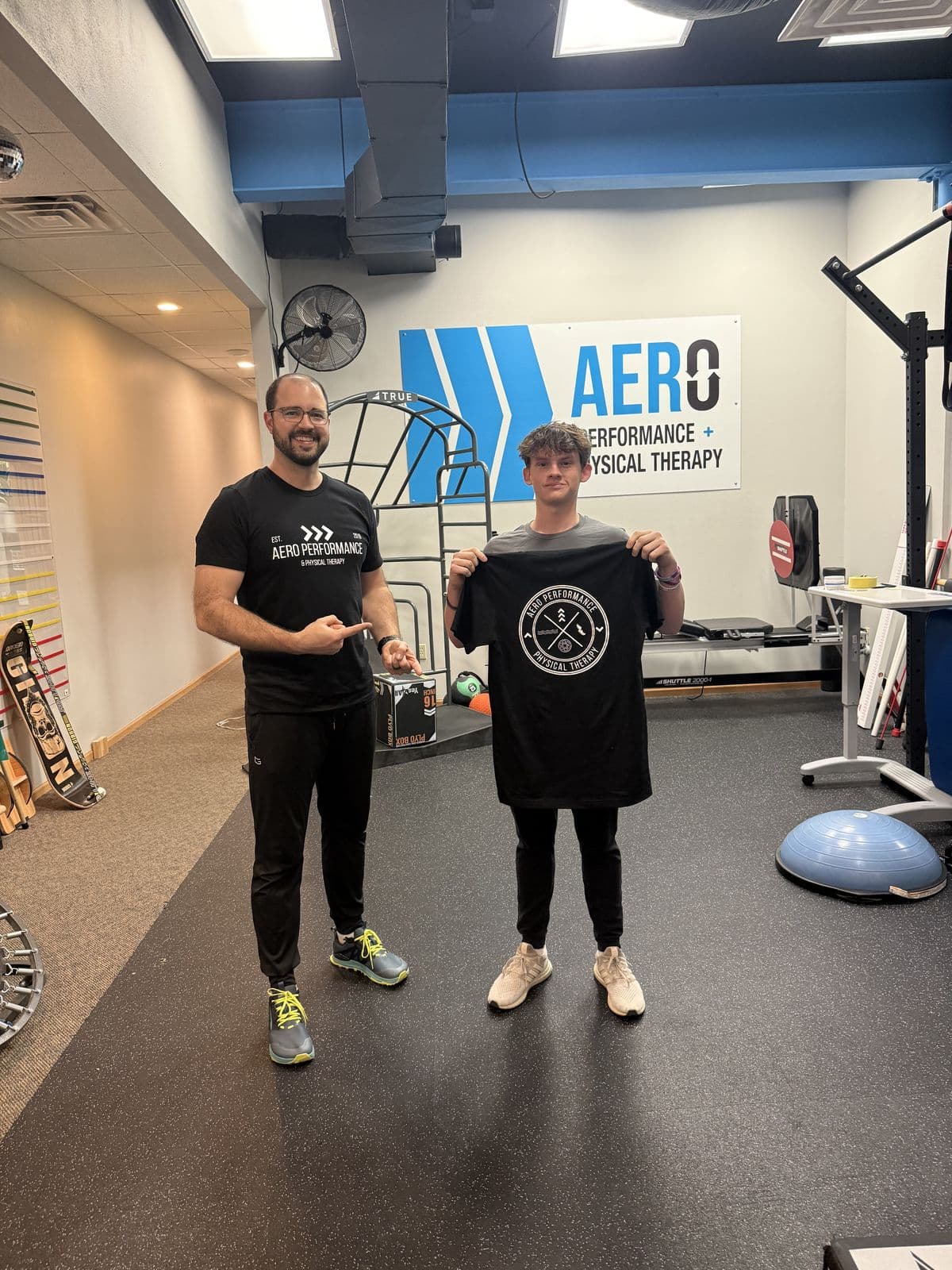 Aero Performance & Physical Therapy graduate at the clinic in Coralville, Iowa