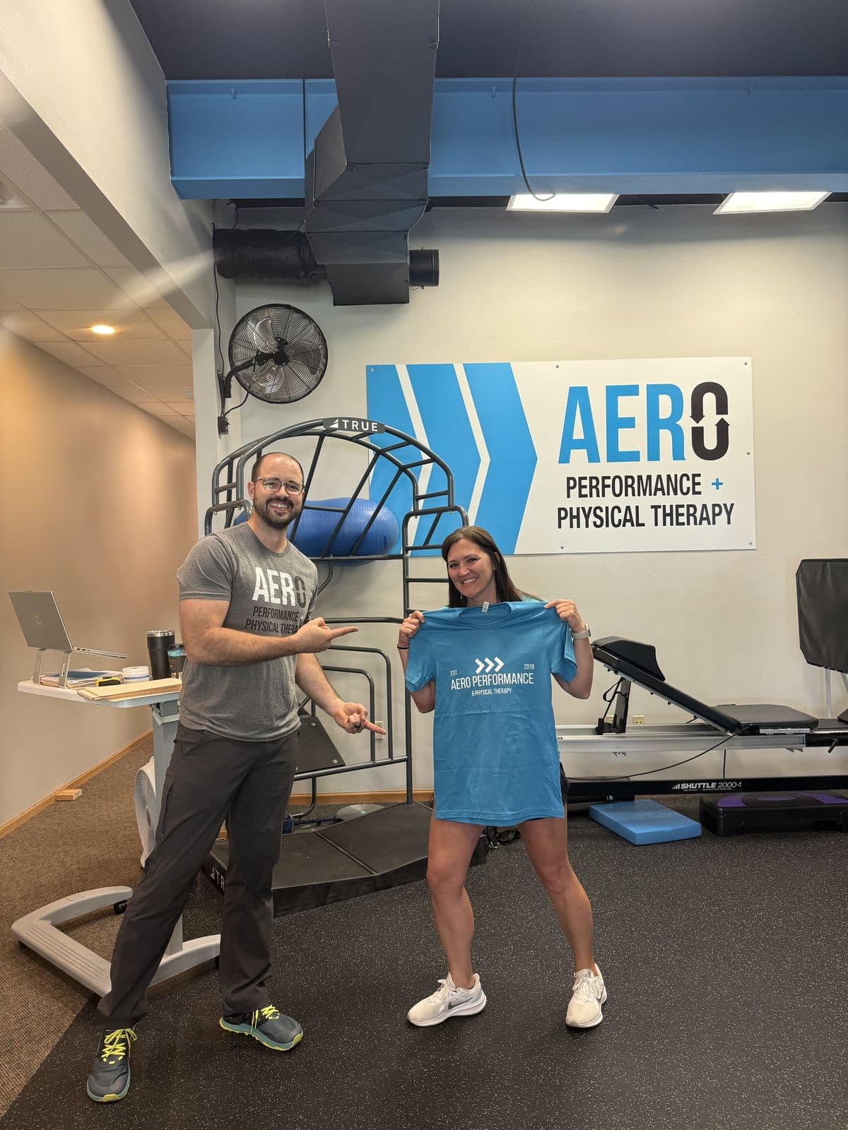 Aero Performance & Physical Therapy graduate at the clinic in Coralville, Iowa