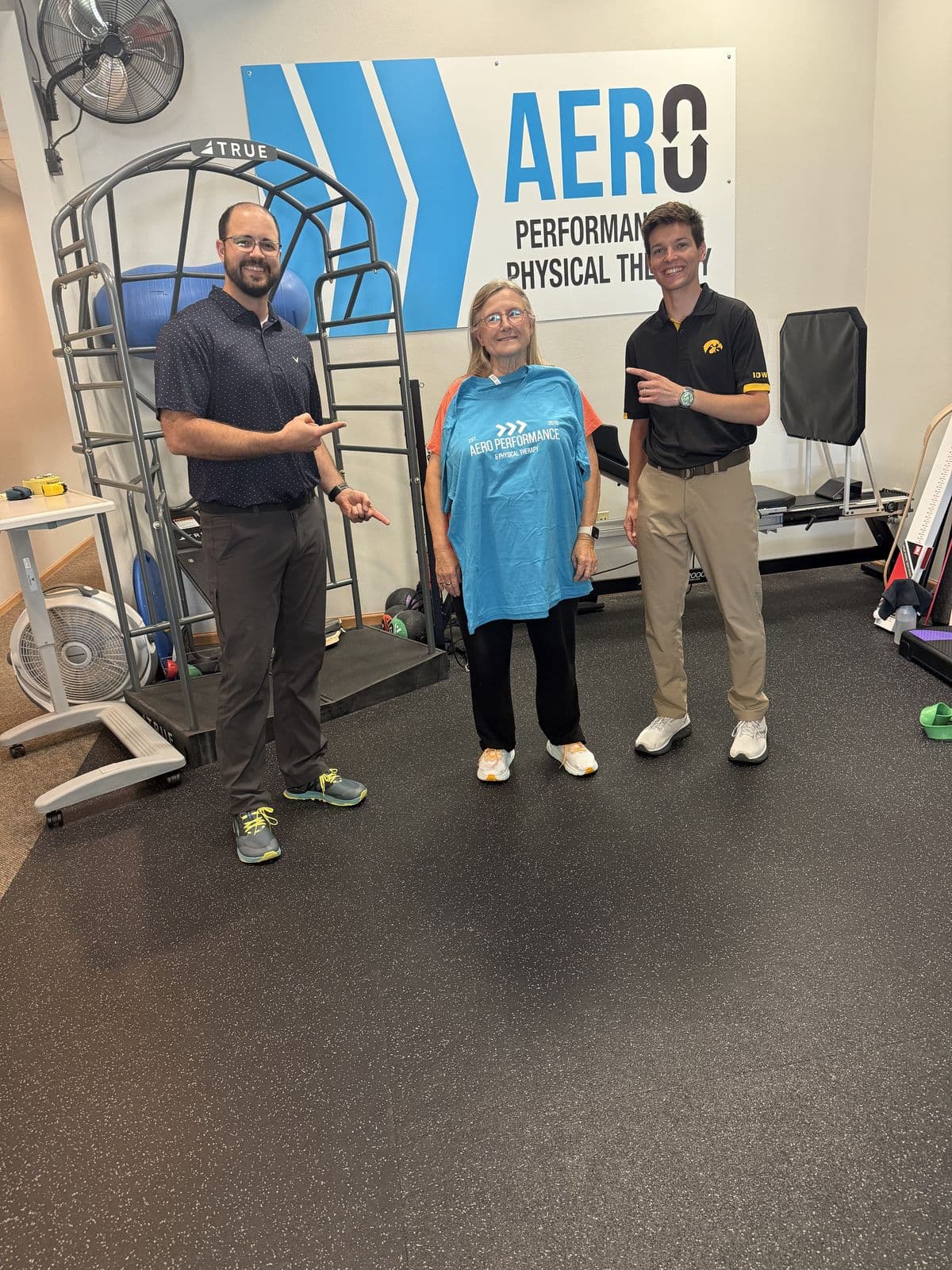 Aero Performance & Physical Therapy graduate at the clinic in Coralville, Iowa