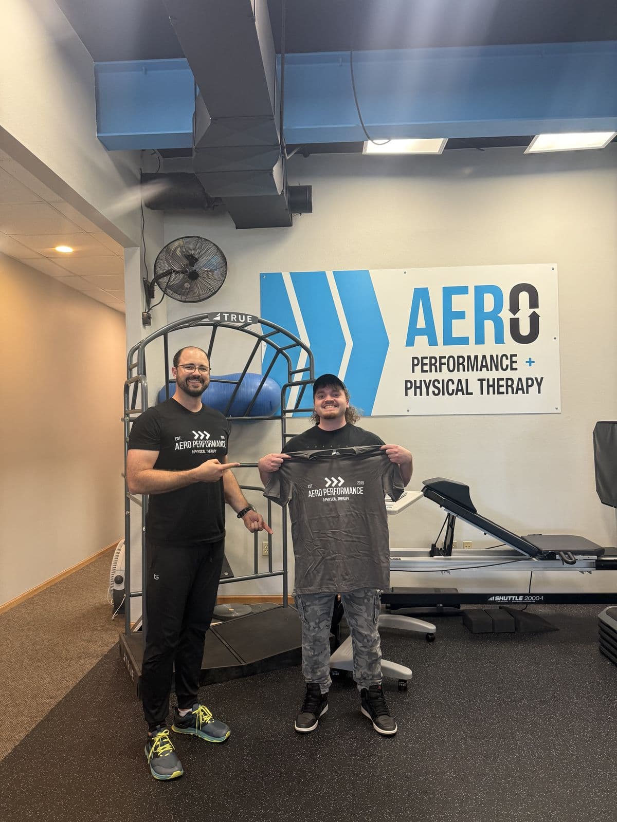 Aero Performance & Physical Therapy graduate at the clinic in Coralville, Iowa