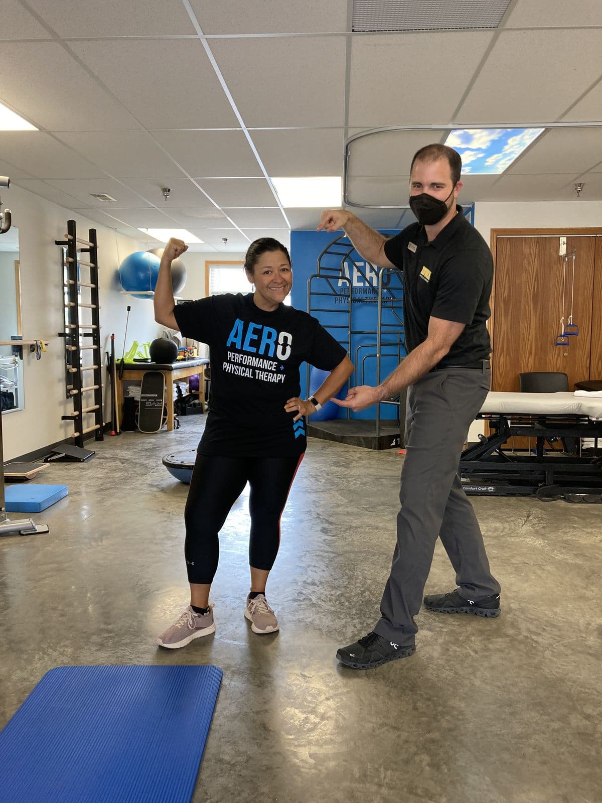 Aero Performance & Physical Therapy graduate at the clinic in Coralville, Iowa