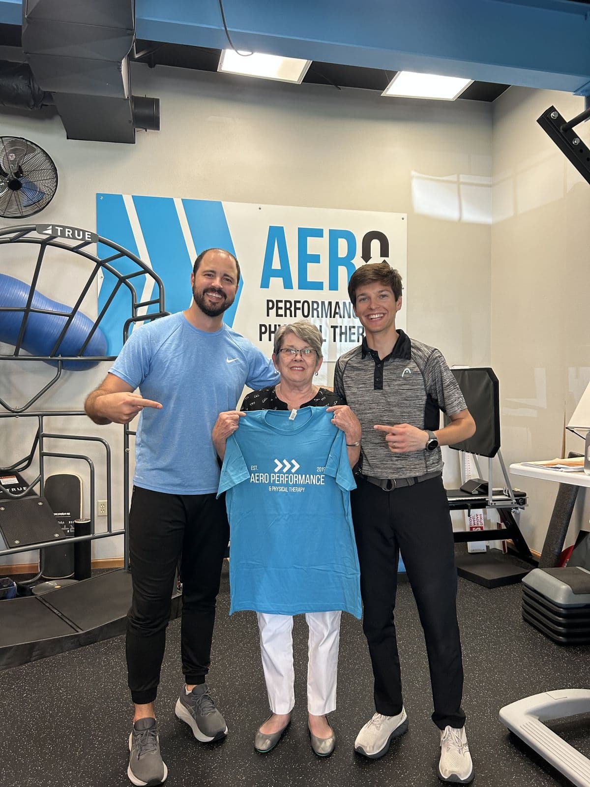 Aero Performance & Physical Therapy graduate at the clinic in Coralville, Iowa