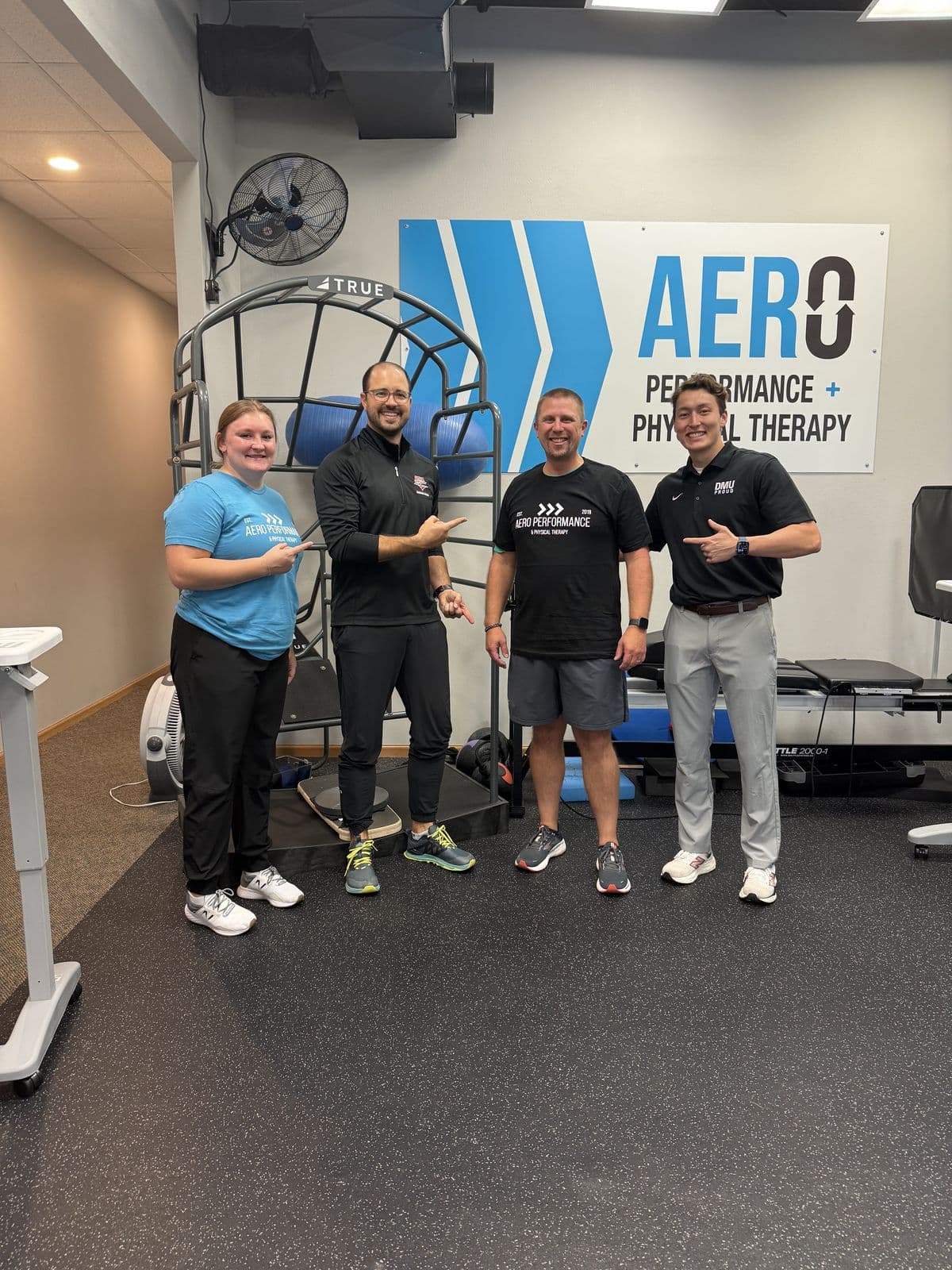 Aero Performance & Physical Therapy graduate at the clinic in Coralville, Iowa