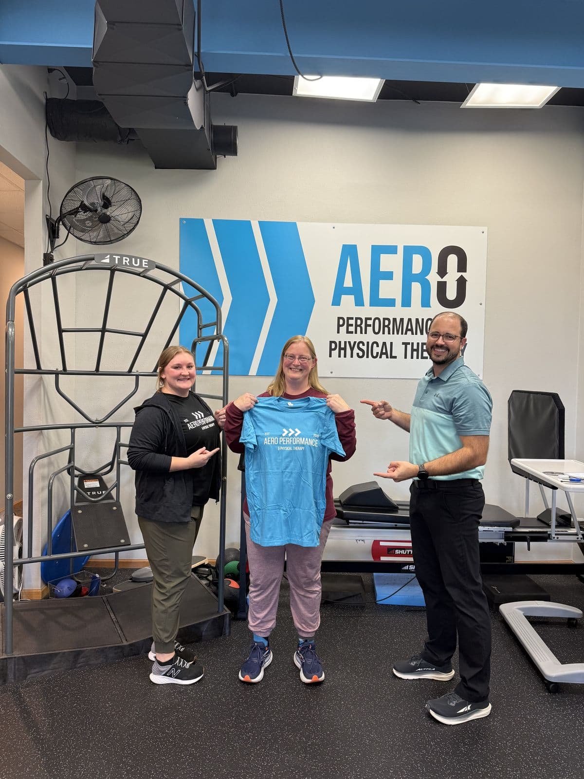 Aero Performance & Physical Therapy graduate at the clinic in Coralville, Iowa