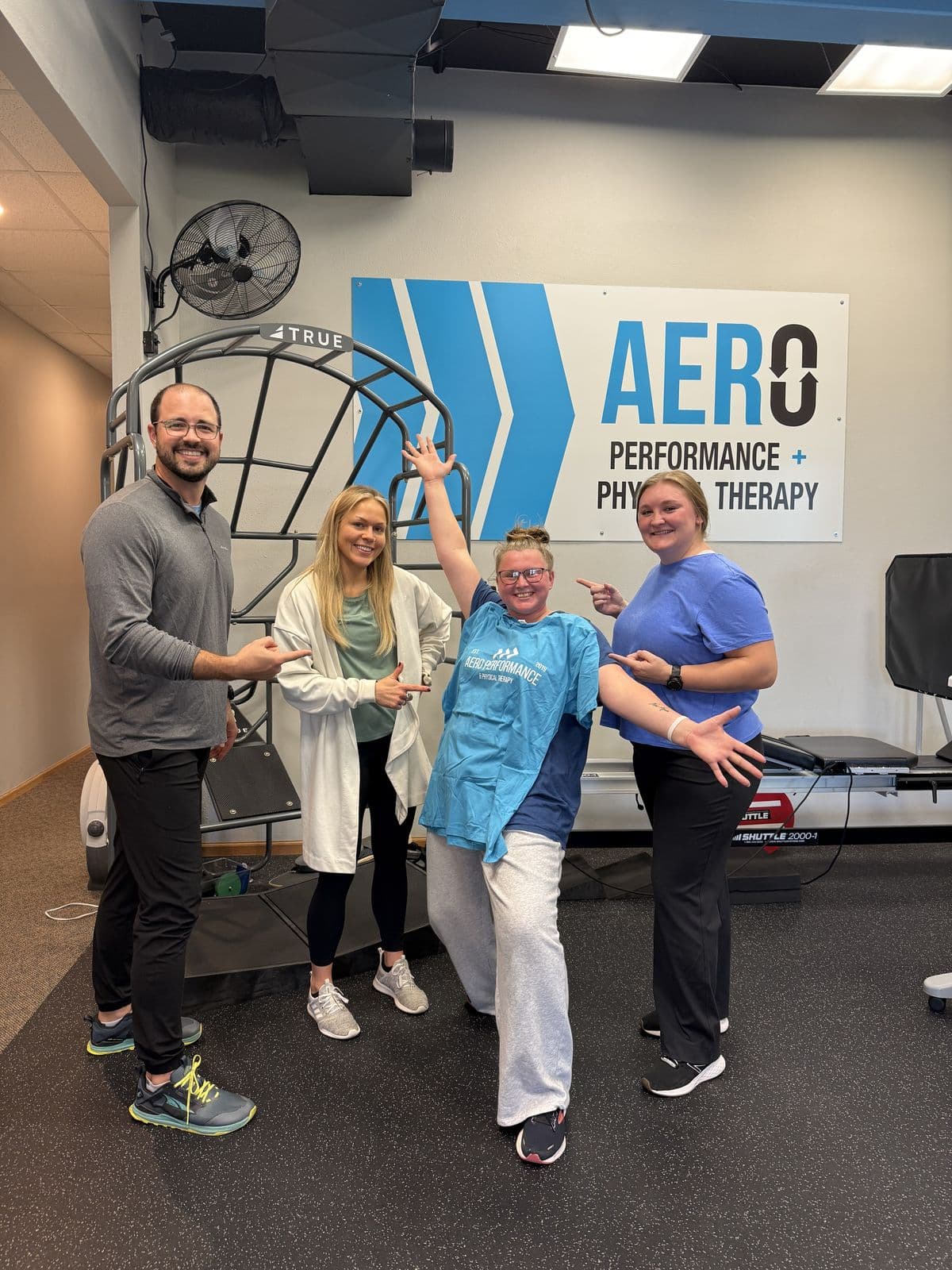 Aero Performance & Physical Therapy graduate at the clinic in Coralville, Iowa