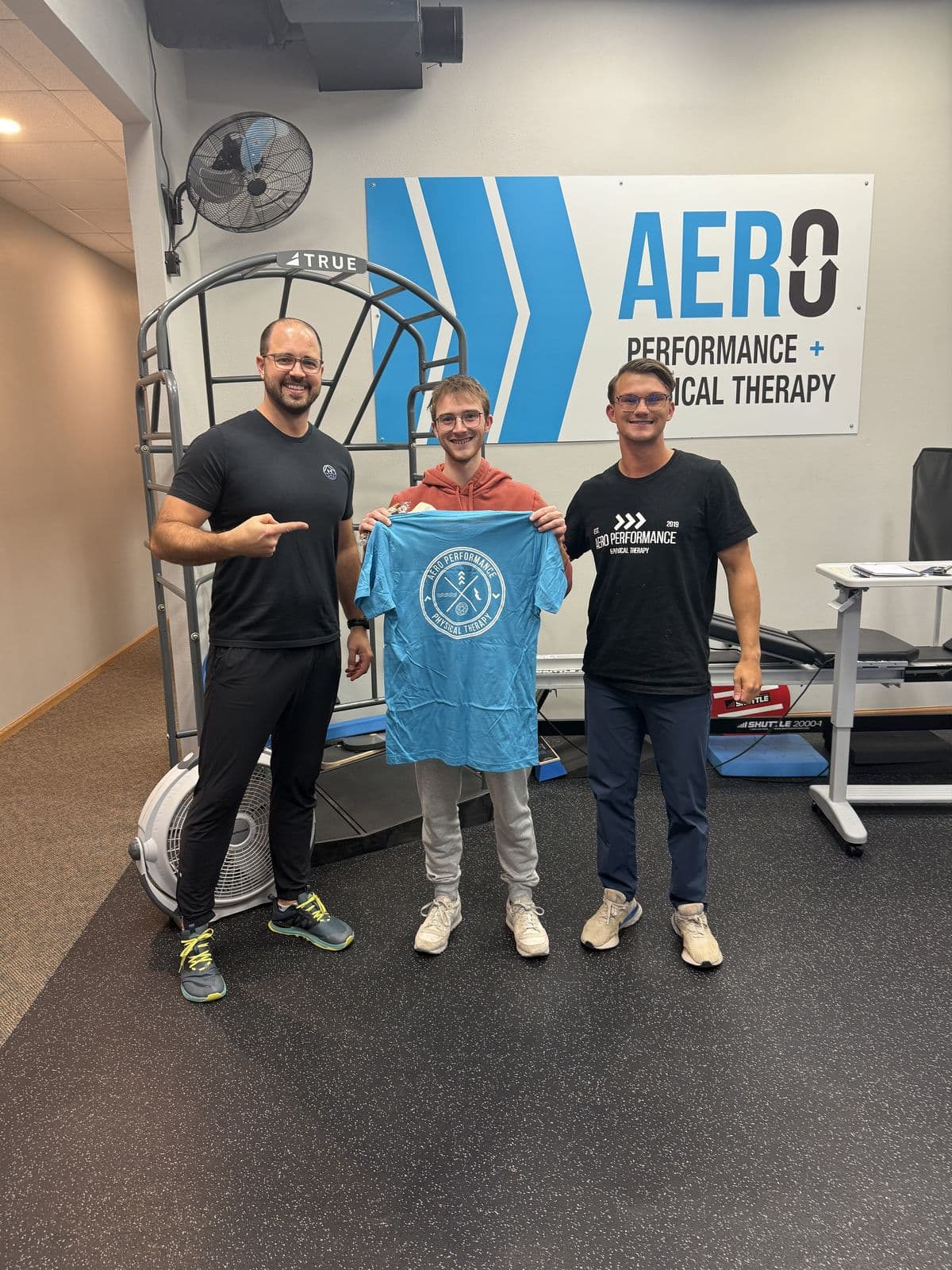 Aero Performance & Physical Therapy graduate at the clinic in Coralville, Iowa