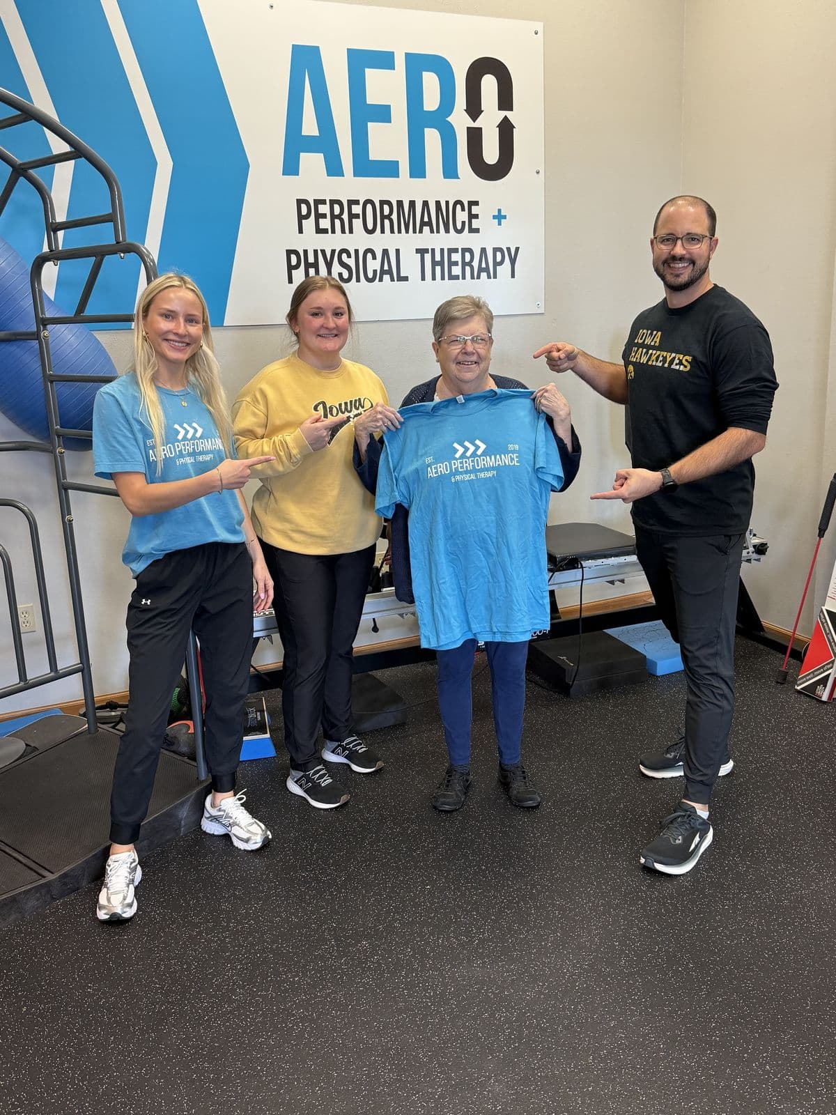 Aero Performance & Physical Therapy graduate at the clinic in Coralville, Iowa