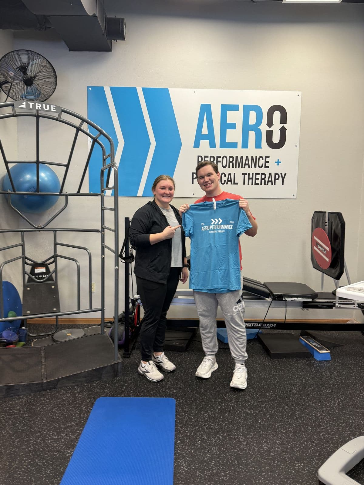 Aero Performance & Physical Therapy graduate at the clinic in Coralville, Iowa