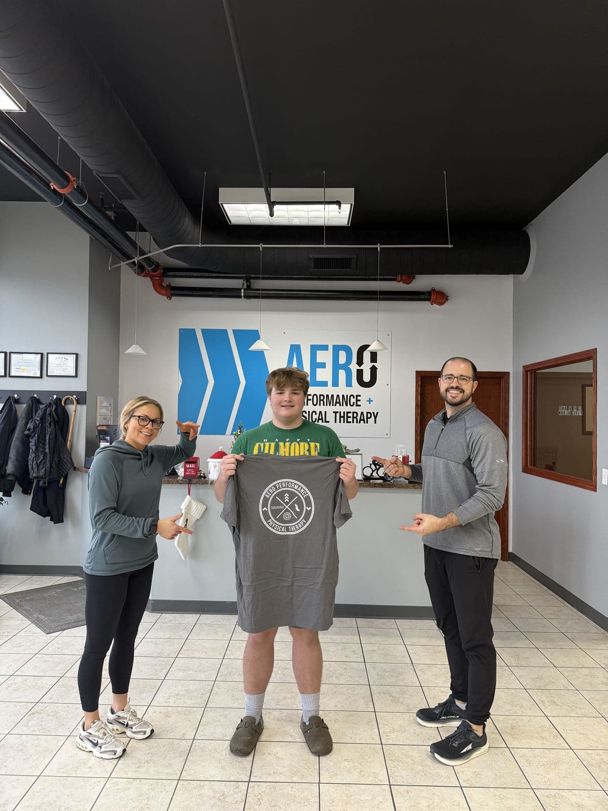 Aero Performance & Physical Therapy graduate at the clinic in Coralville, Iowa