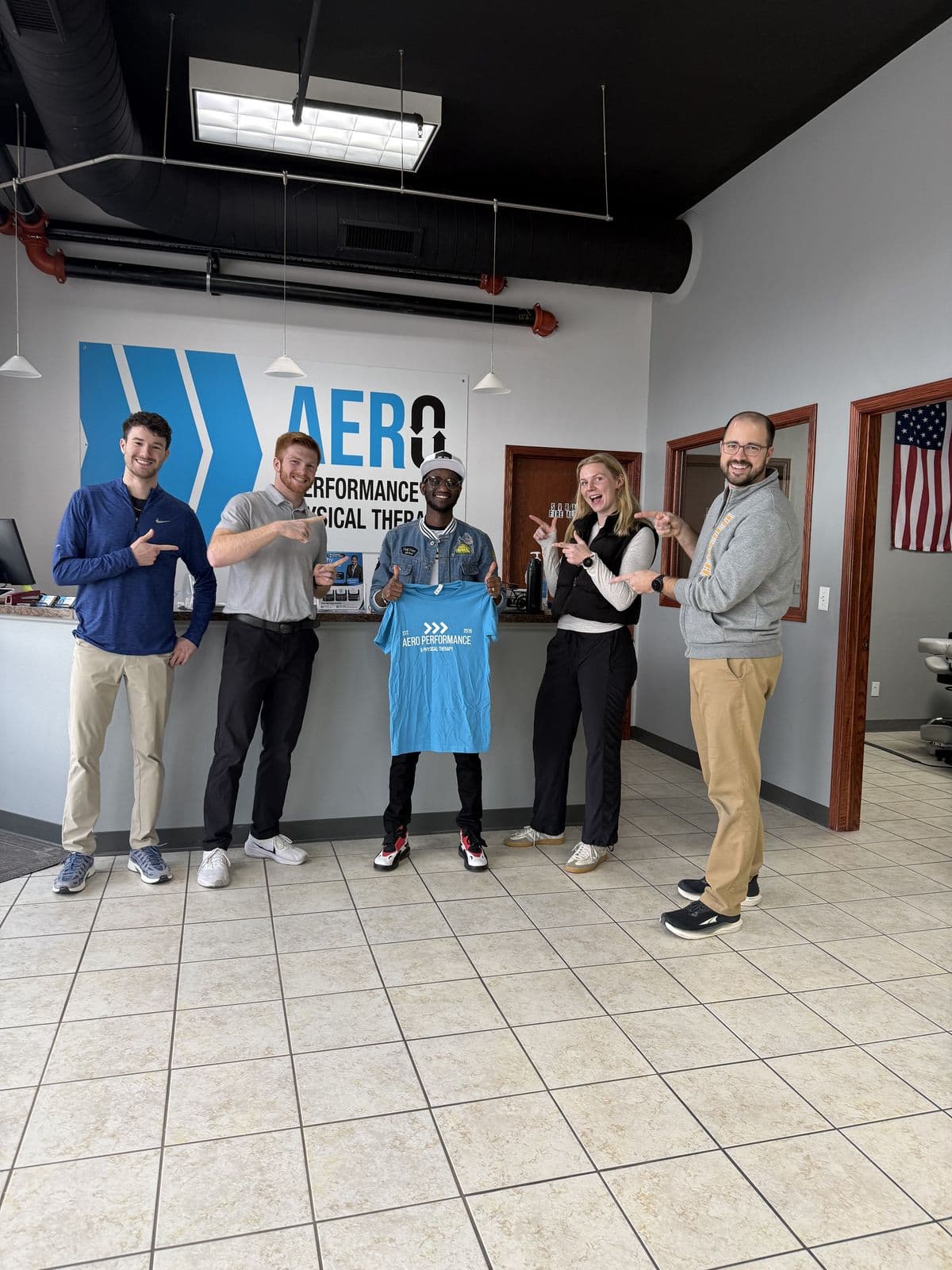 Aero Performance & Physical Therapy graduate at the clinic in Coralville, Iowa