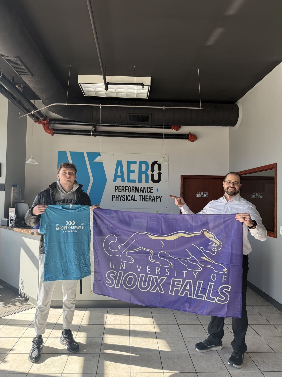 Aero Performance & Physical Therapy graduate at the clinic in Coralville, Iowa