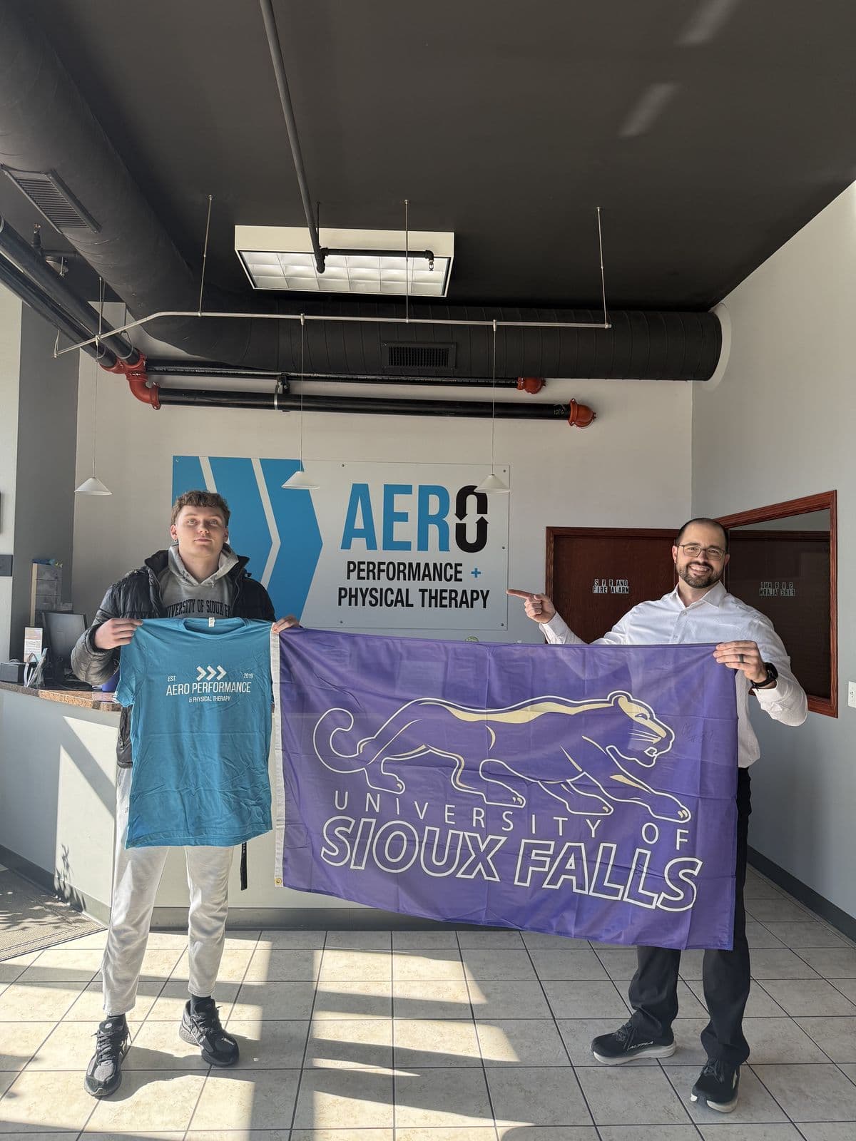 Aero Performance & Physical Therapy graduate at the clinic in Coralville, Iowa