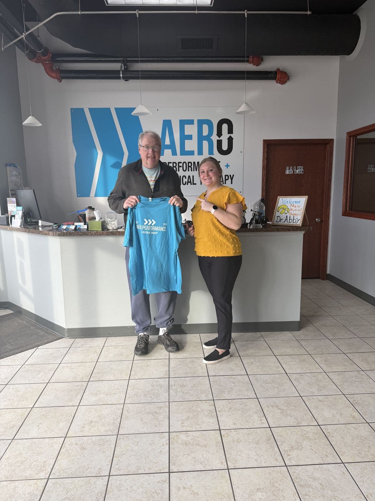 Aero Performance & Physical Therapy graduate at the clinic in Coralville, Iowa