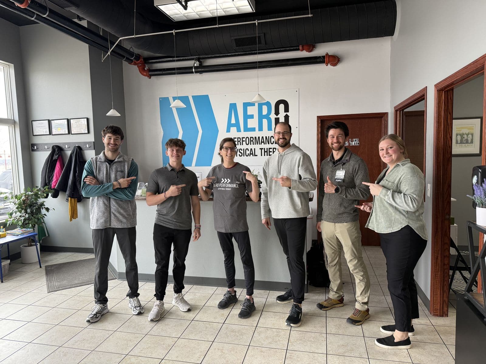 Aero Performance & Physical Therapy graduate at the clinic in Coralville, Iowa