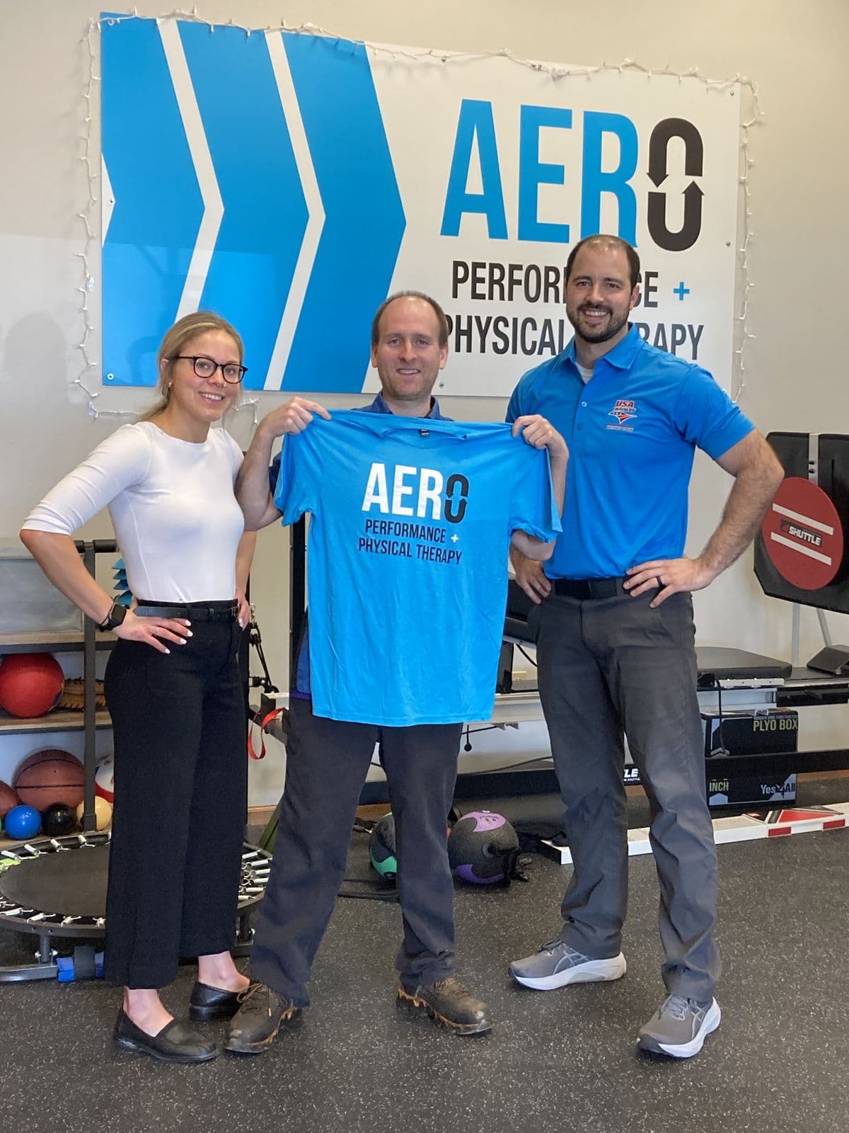Aero Performance & Physical Therapy graduate at the clinic in Coralville, Iowa