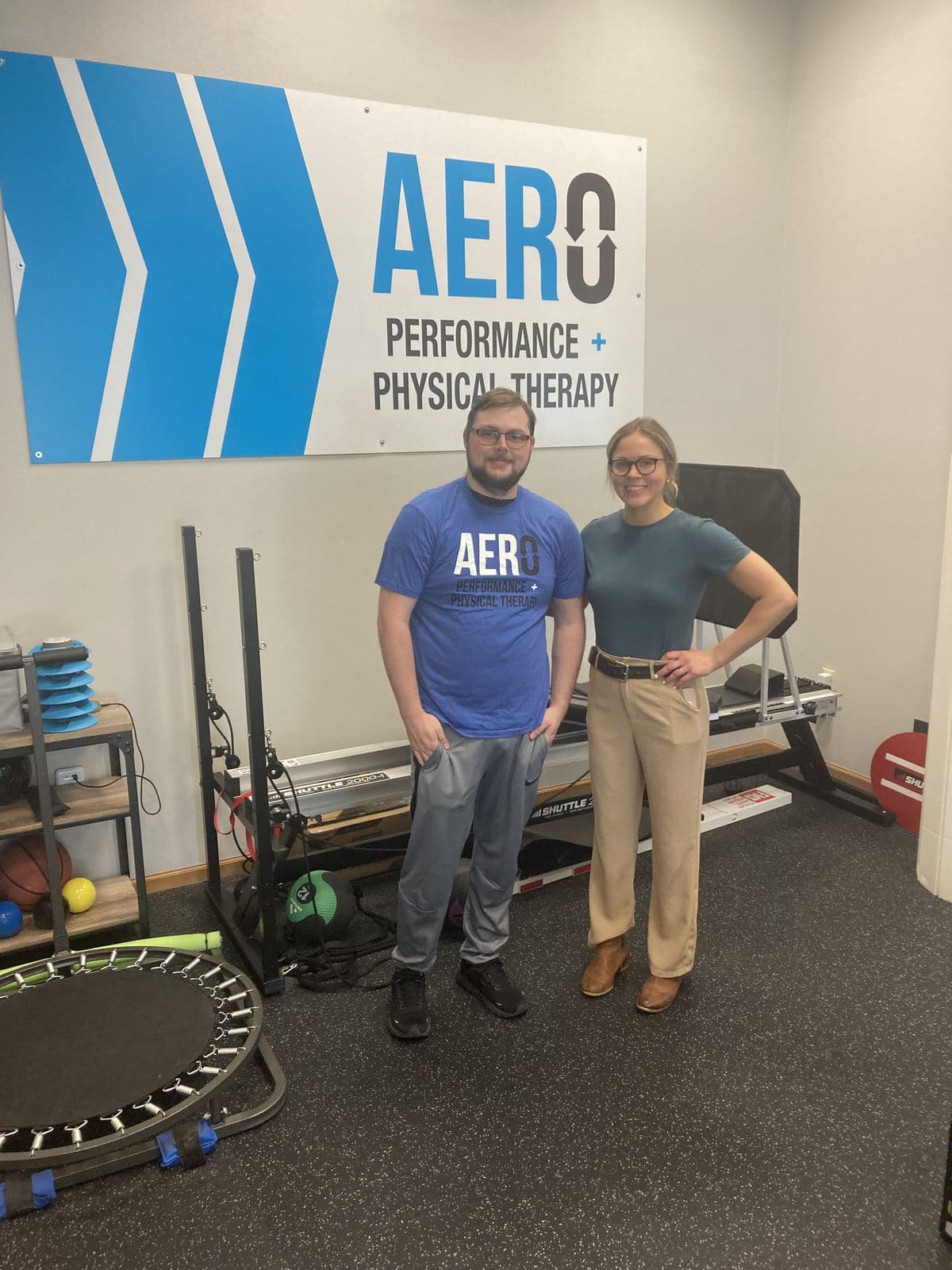 Aero Performance & Physical Therapy graduate at the clinic in Coralville, Iowa