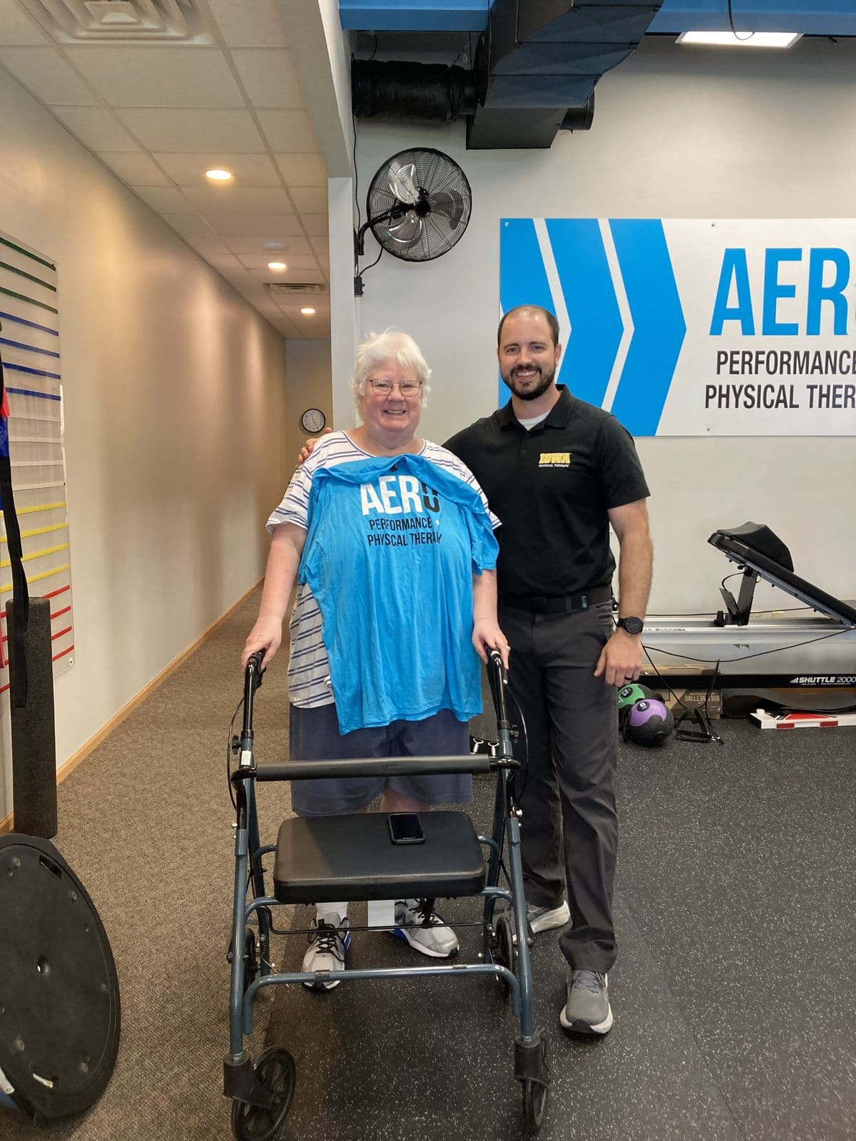 Aero Performance & Physical Therapy graduate at the clinic in Coralville, Iowa