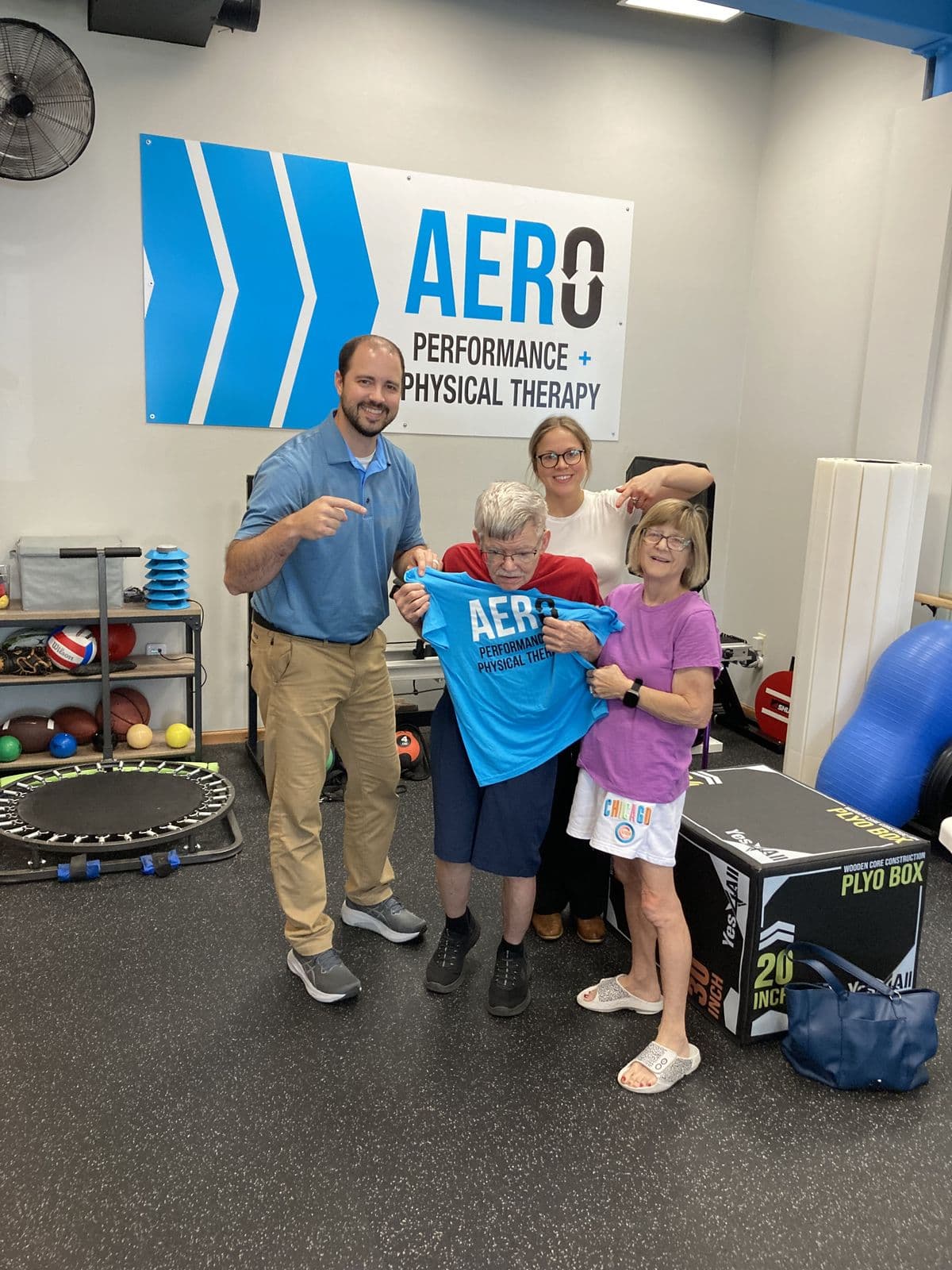 Aero Performance & Physical Therapy graduate at the clinic in Coralville, Iowa