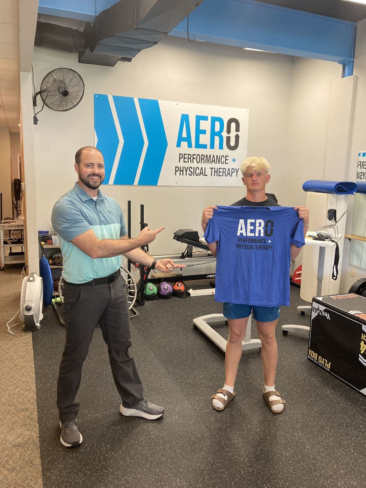 Aero Performance & Physical Therapy graduate at the clinic in Coralville, Iowa
