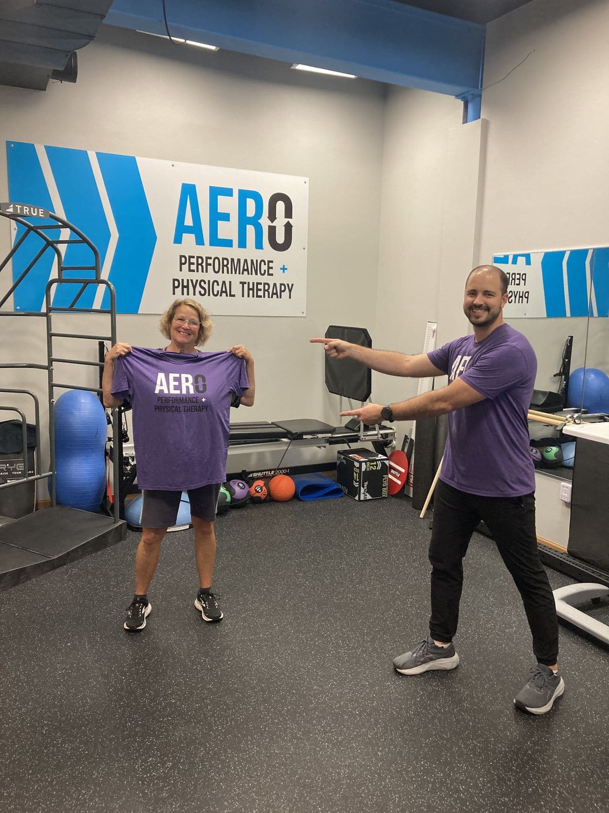 Aero Performance & Physical Therapy graduate at the clinic in Coralville, Iowa