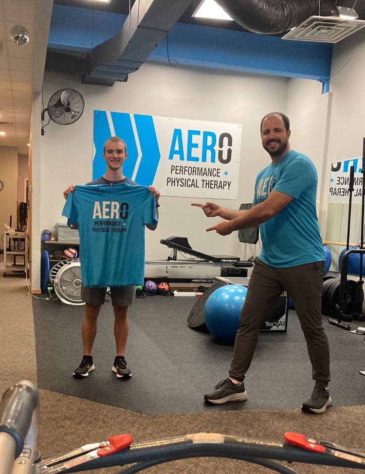 Aero Performance & Physical Therapy graduate at the clinic in Coralville, Iowa