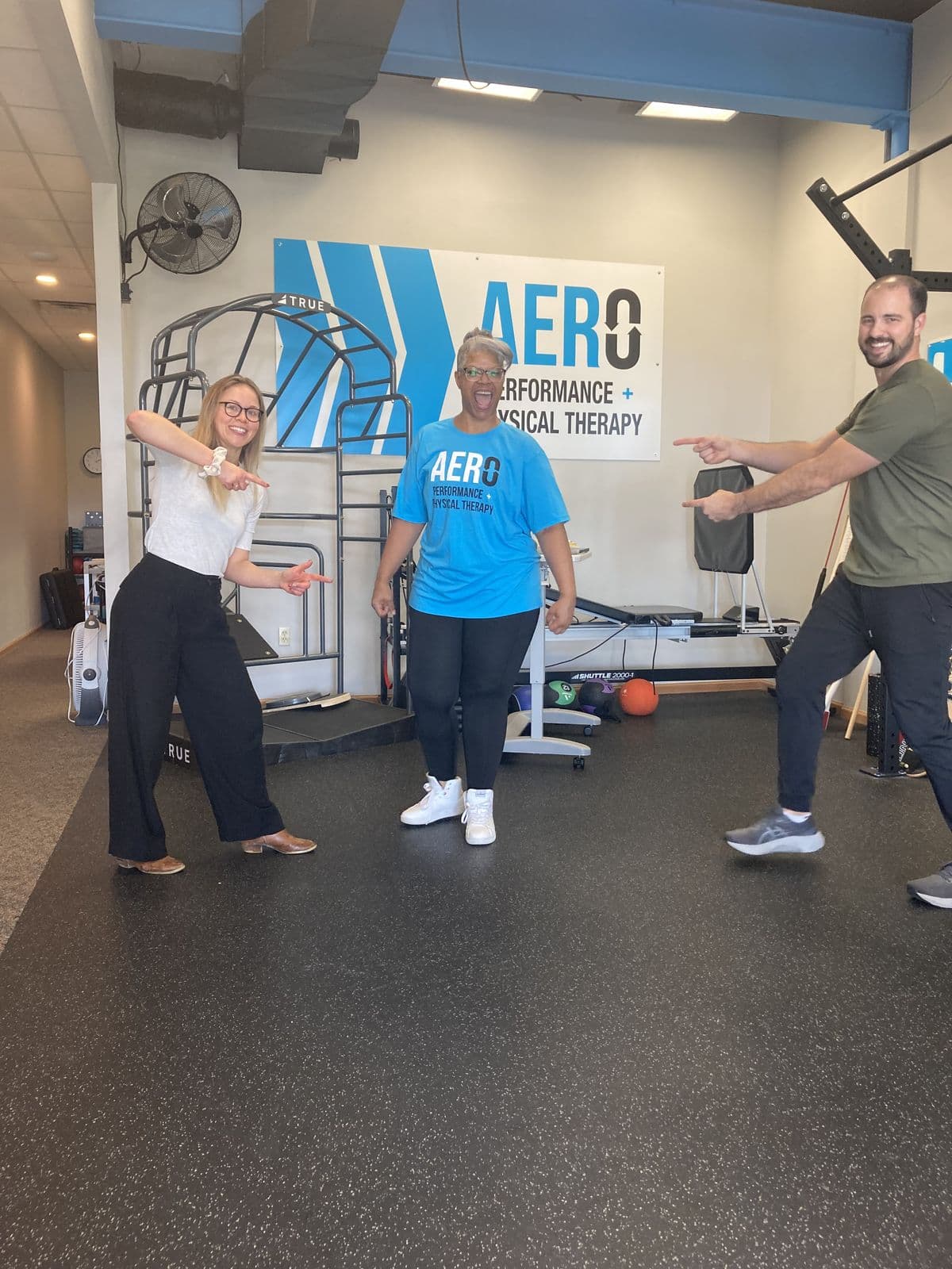 Aero Performance & Physical Therapy graduate at the clinic in Coralville, Iowa